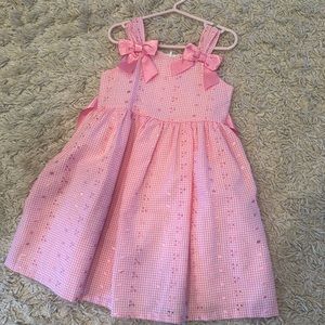 Adorable girls pink dress